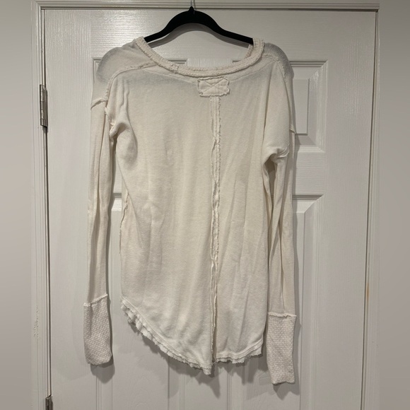 Free People We The Free Colby Thermal In Ivory - Picture 3 of 5